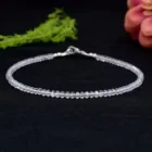 Clear Quartz Anklet for Women – Healing, Clarity & Energy Amplifier