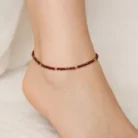Garnet Anklet – Passion, Strength & Energy Anklet