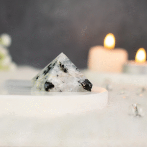 100% Pure Rainbow Moonstone Pyramid