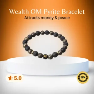Wealth OM Pyrite Bracelet