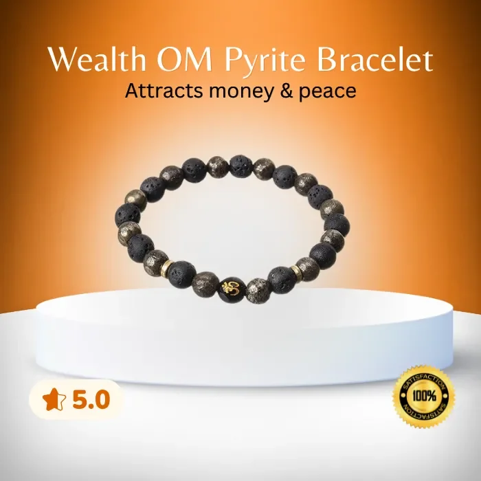 Wealth OM Pyrite Bracelet