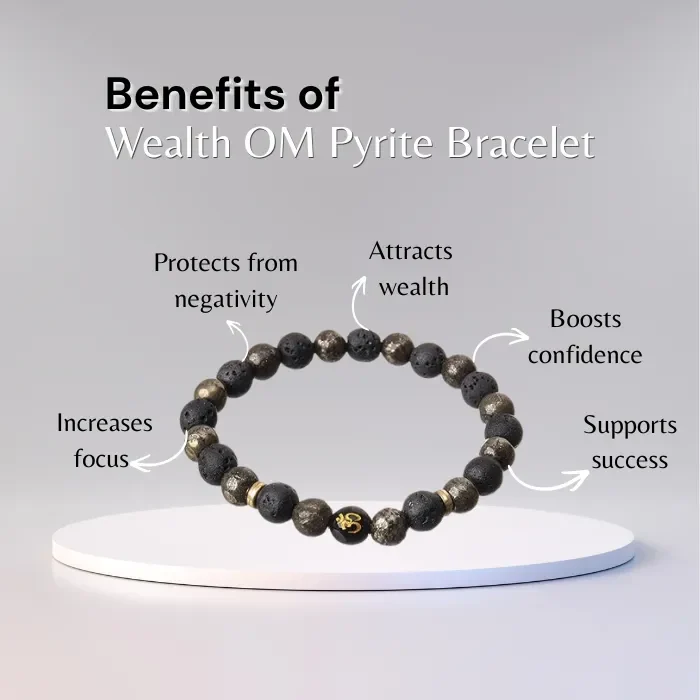 Wealth OM Pyrite Bracelet
