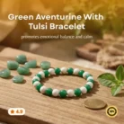 Green Aventurine With Tulsi Bracelet