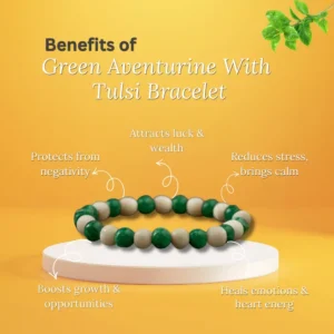 Green Aventurine With Tulsi Bracelet