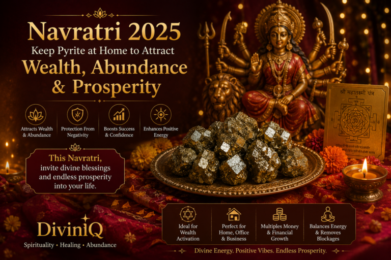 Navratri 2025: Keep Pyrite at Home to Attract Wealth, Abundance & Prosperity | Diviniq