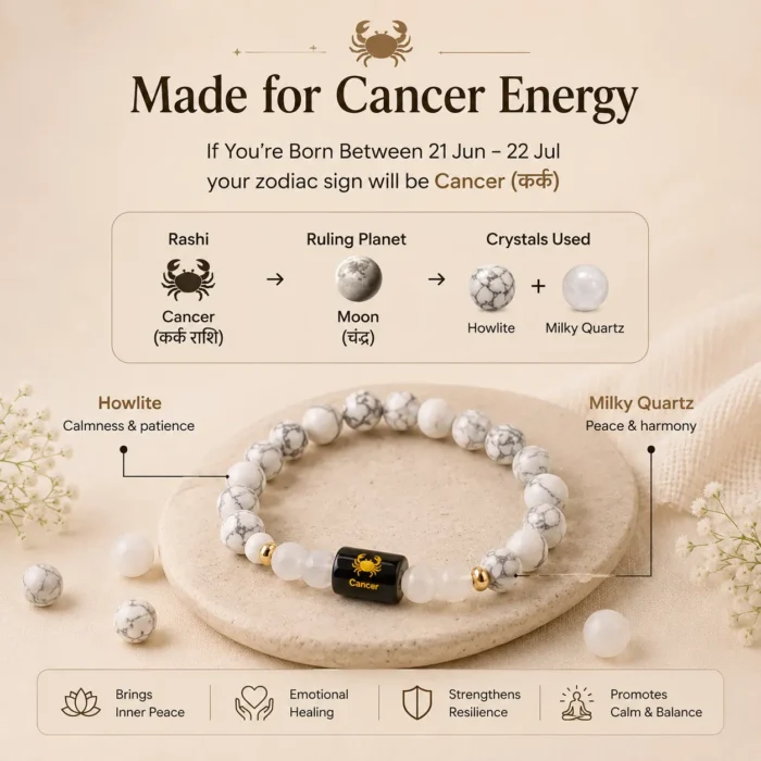 Cancer-_कर्क-राशि_-Zodiac-Howlite-_-Milky-Quartz-Bracelet2