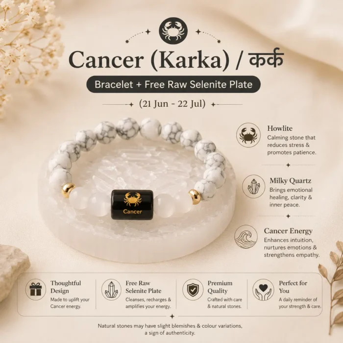 Cancer-_कर्क-राशि_-Zodiac-Howlite-_-Milky-Quartz-Bracelet3