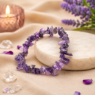 Amethyst Chips Bracelet Stretchable