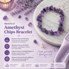 Amethyst Chips Bracelet Stretchable2