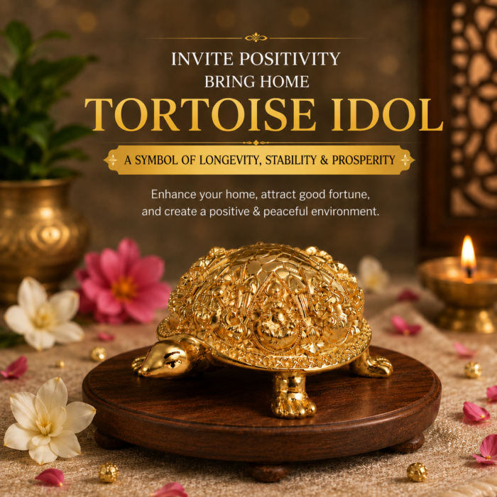 Rinmukteshwar Siddh Ashtalakshmi Tortoise Idol