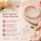 Rose Quartz Chips Bracelet Stretchable2