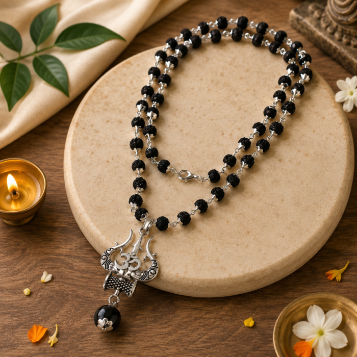 karungali nandi trishul mala for protection and lord shiva blessings by DivinIQ